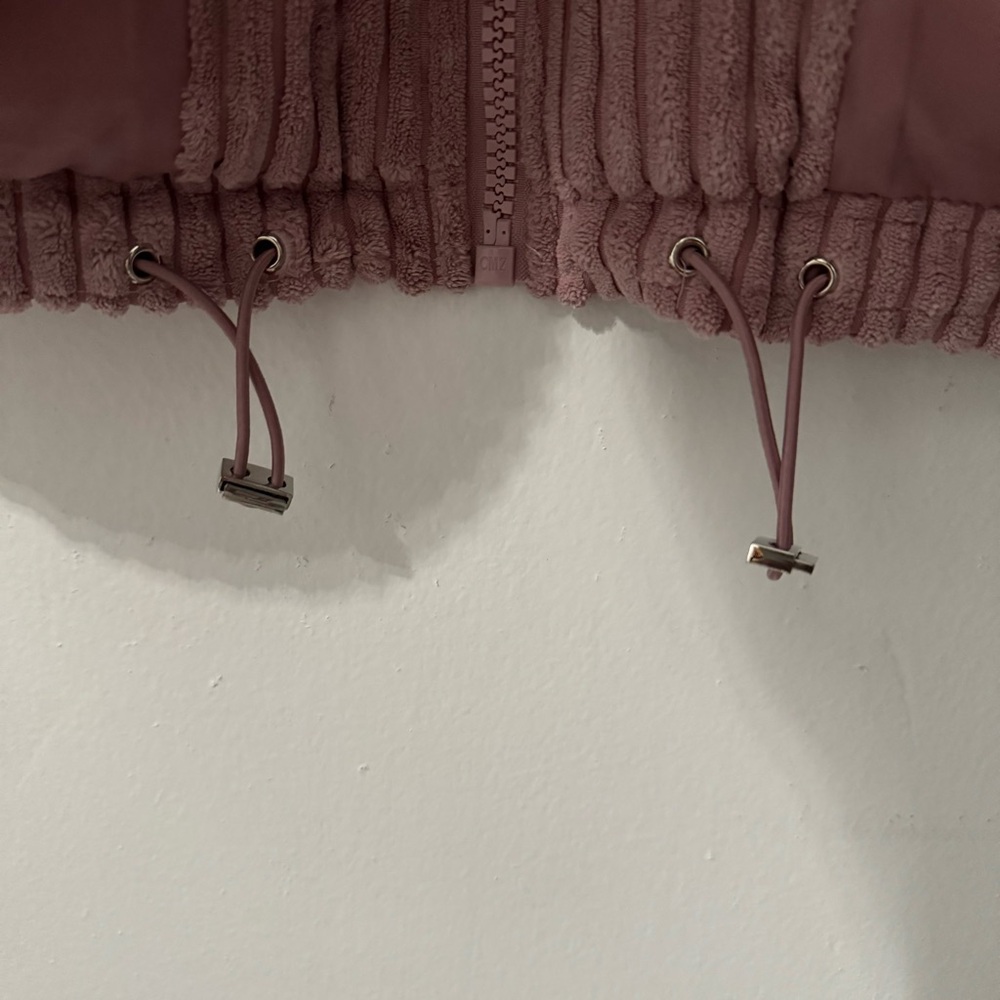 Koolaburra by UGG Short Corduroy Puffer Gorpcore Coat Large Pink Dusty Rose - Picture 7 of 8